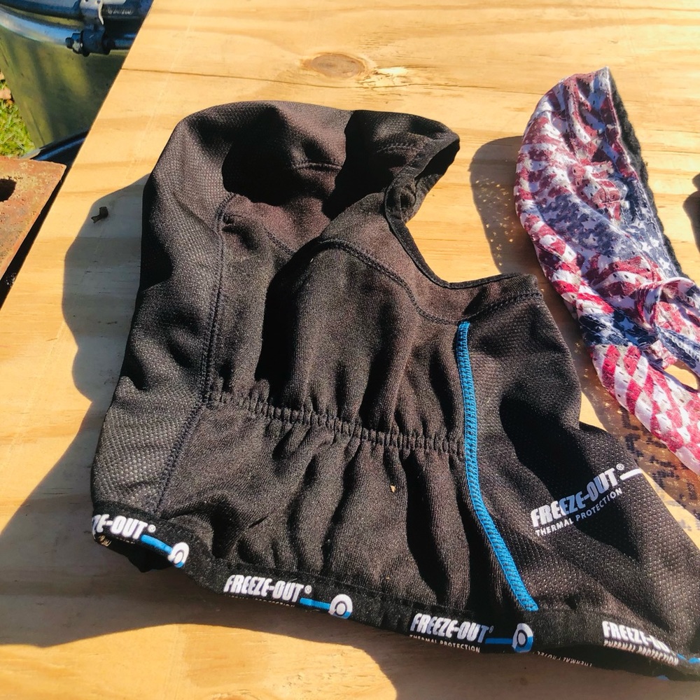 Do Rags and head and neck gear for motorcycle helmet‎ cold weather
